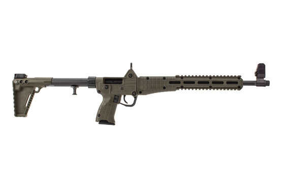Kel Tec Sub2000 9mm Carbine with 17 Round M&P Magazines features an o.d. green finish